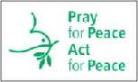 PRAY FOR PEACE ACT FOR PEACE FLAG 3' X 5' BANNER