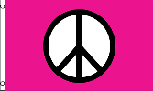 Peace Pink flag