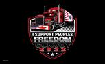 I Support Peoples Freedom Convoy flag