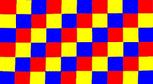RED, YELLOW AND BLUE CHECKERED 