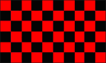 RED AND BLACK CHECKERED FLAG