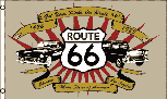 ROUTE 66 FLAG 3X5 FT