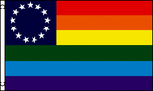 Besty Ross rainbow flag
