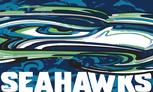 Seahawk painted flag