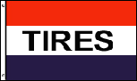 TIRES 3'X5' FLAG
