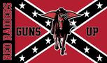 Red Raider Guns up flag