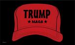 MAGA TRUMP RED CAP FLAG 