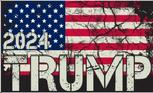 Trump USA 2024 black flag