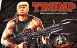 Rambo Trump flag