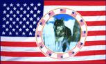USA ONE WOLF FLAG 3' X 5'