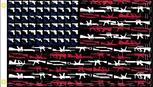 hand Guns Rifles USA style black flag