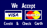 WE ACCEPT VISA, MASTERCARD 3'X5' FLAG