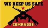 We Keep Us Safe Comrades flag