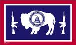 Wyoming Don't Tread On Me flag
