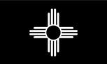New Mexico Black and White flag