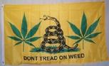 Weed Don't Tread On Me flag