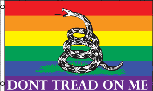 Don'tTreadOnMe rainbow flag