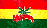 marijuana rasta leaf flag