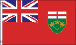 Ontario of Canada flag