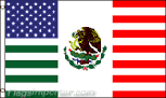USA Mexico flag