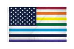 RainbowStripesUSA flag