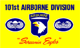 101ST AIRBORNE YELLOW DIVISION FLAG 3' X 5'