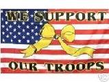 WE SUPPORT USA RIBBON FLAG 3'X5'