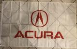 Acura white red flag