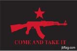 Come And Take It AK-47 red & Black flag