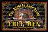 The Right To Bear Arms Free Men flag