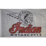Indian Motorcycles white flag