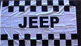 Jeep black white flag