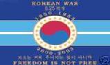 KOREAN WAR COMMEMORATIVE FLAG 3' X 5' BANNER FREEDOM