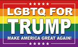 LGBTQ Rainbow Trump flag