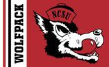 NCSU old school wolfpack flag