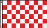 RED AND WHITE CHECKERED FLAG