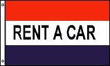 RENT A CAR 3'X5' FLAG