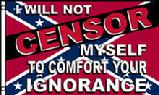 I will not self censor rebel flag