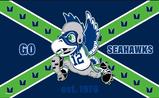 Go Seahwks 12 bird flag