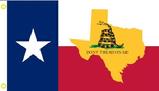 Dont Tread On Me State Map Texas flag