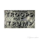 Troops For Trump flag