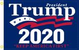 President Trump blue 2020 flag