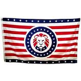 Lion Trump Striped  flag