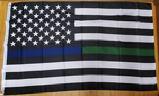 USA Thin Blue Green Line flag