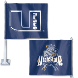 Utah State University Car Flag