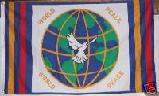 WORLD PEACE DOVE FLAG 3' x 5' BANNER