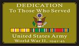 WW II Dedication 3x5' flag