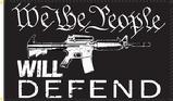 AR We The People WILL DEFEND flag