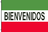 BIENVENIDOS-(WELCOME) 3'X5' FLAG