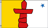 Nunavut of Canada flag